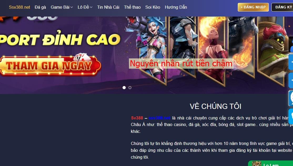 Hướng dẫn rút tiền SV388