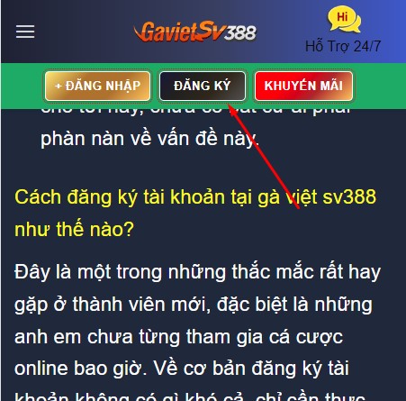 đăng ký sv388